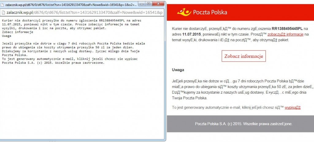 Uwaga na fałszywe e-maile od Poczty Polskiej!