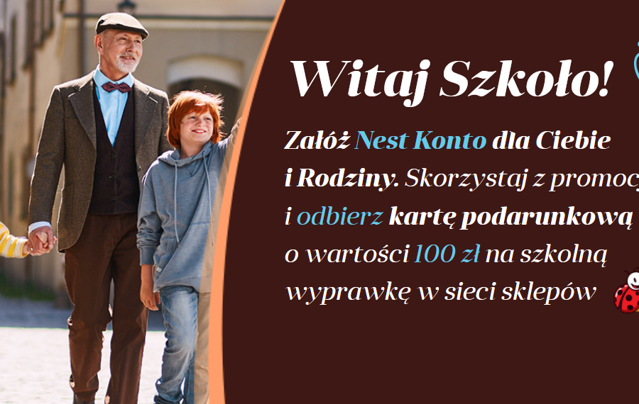 Interesująca promocja: Nest Bank i Biedronka. Za otwarcie konta w banku dostajemy 100 zł w dyskoncie