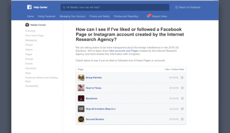 Facebook powie użytkownikom, czy śledzą rosyjskie fanpage w serwisie