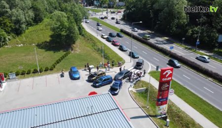 W Bielsku-Białej kierowcy zablokowali stację Orlen. Czyżby miarka się przebrała?