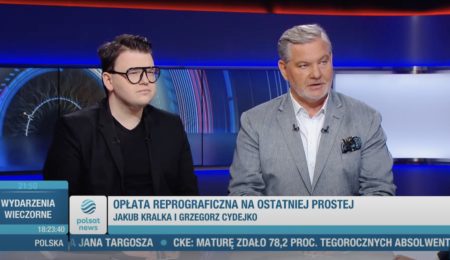 Redaktor naczelny Bezprawnika w Polsat News i na GPW na temat opłaty reprograficznej