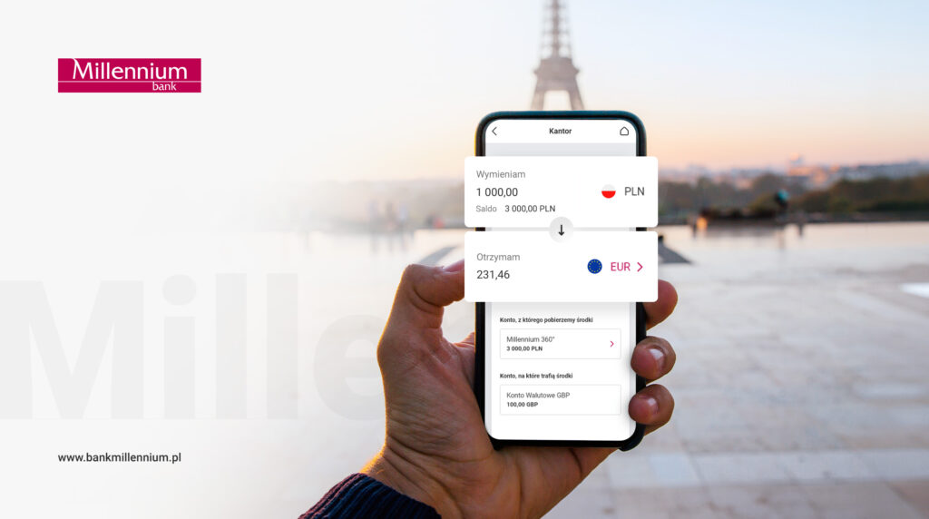 Bank Millennium przewalutuje twoje oszczędności na dolary